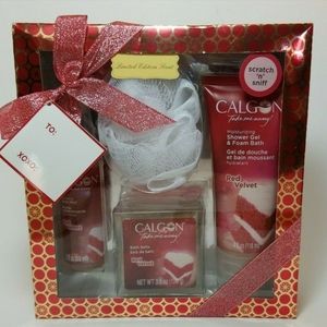 🌹Calgon Red Velvet 4 Piece Gift Set